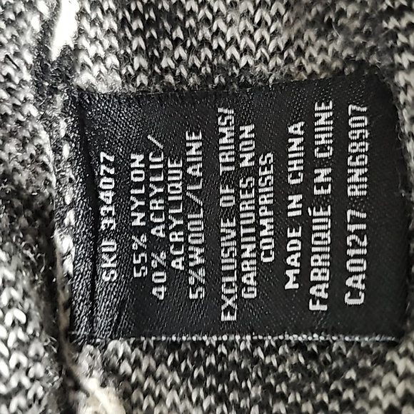 Le Chateau XL black and white hooded layering cardigan - Picture 7 of 7